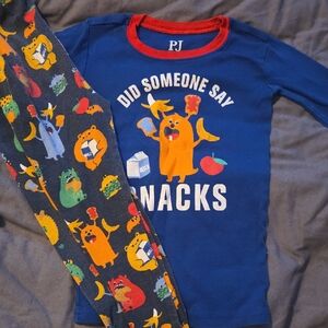 PJ Kids Pajama Set - Blue and Multicolor